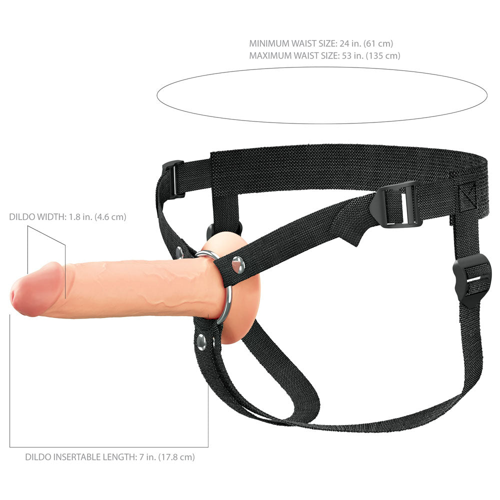 Fx Elite 7 Inch Silicone Hollow Strap On Flesh