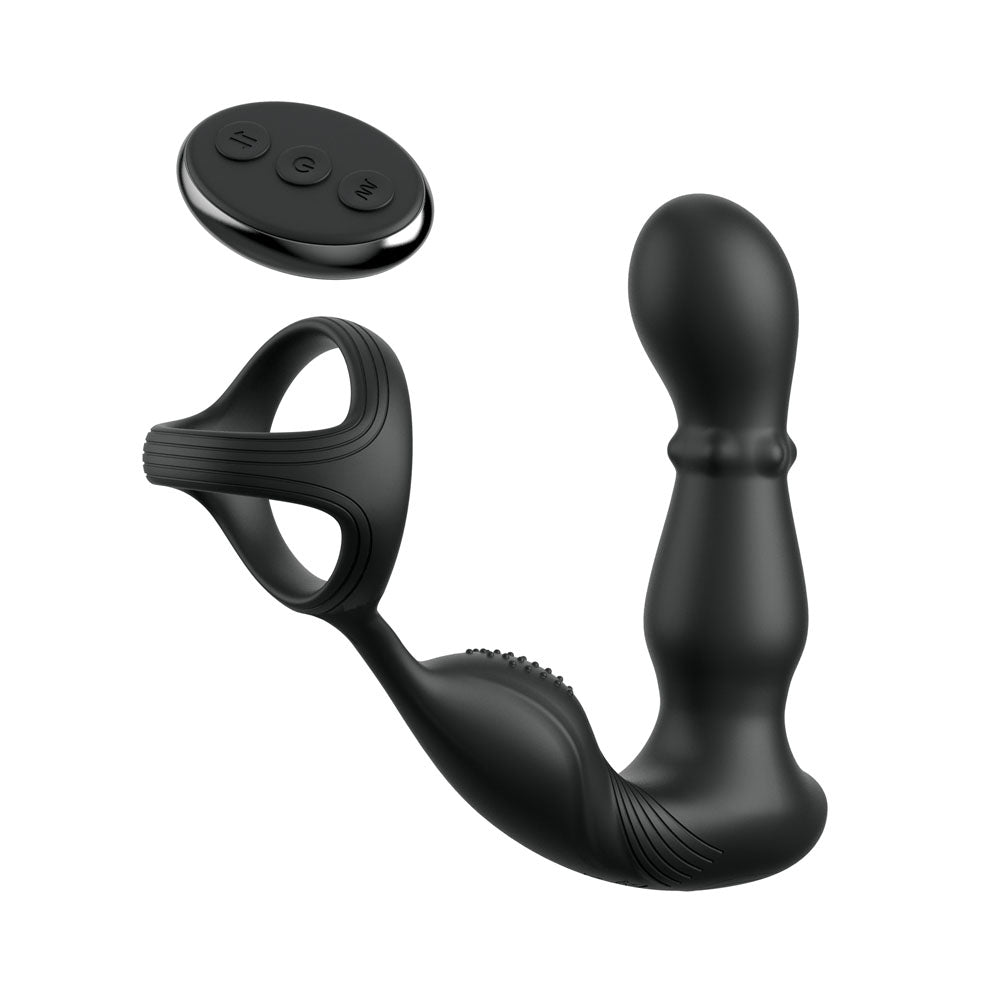 Anal Fantasy Elite Ass-Gasm Slide & Glide – USB Rechargeable Prostate Massager with Cock Ring