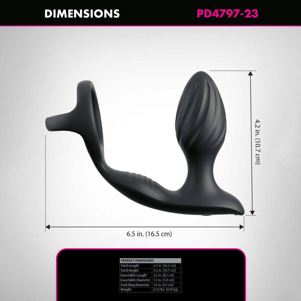 Anal Fantasy Elite Collection Ass-Gasm Gyro-Milk Pro (Black) – Prostate Massager