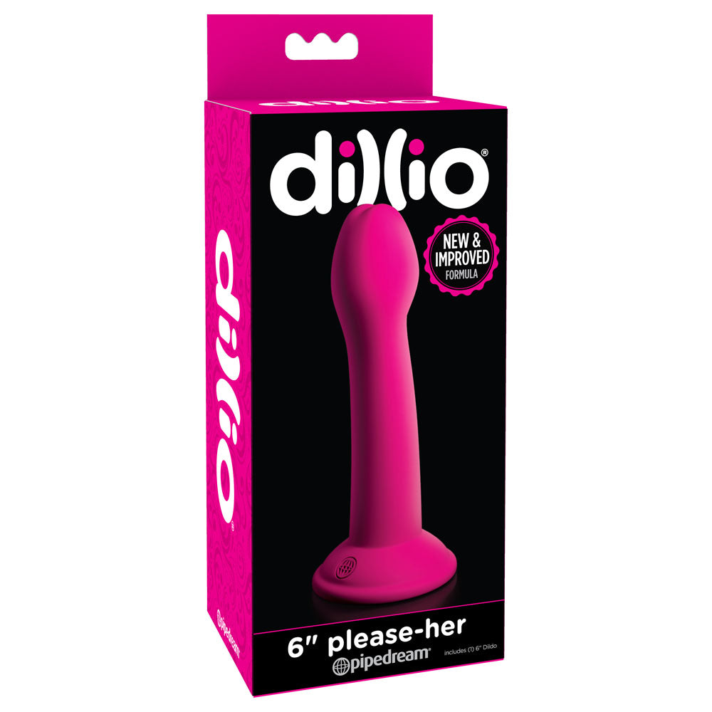 Dillio 6 Inch Please Her Pink Dong 15.2 Centimeters