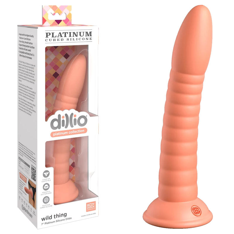 Dillio Platinum Wild Thing Peach 17.8 Centimeter Dong