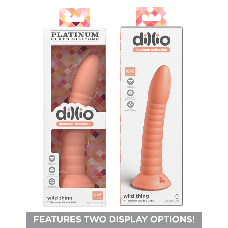 Dillio Platinum Wild Thing Peach 17.8 Centimeter Dong