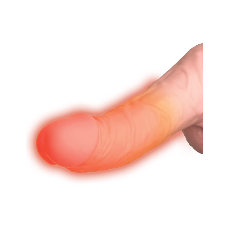 King Cock Plus Thrusting Cock with Balls 6.5 Inch – Warming, Vibrating, Piston-Powered Dildo