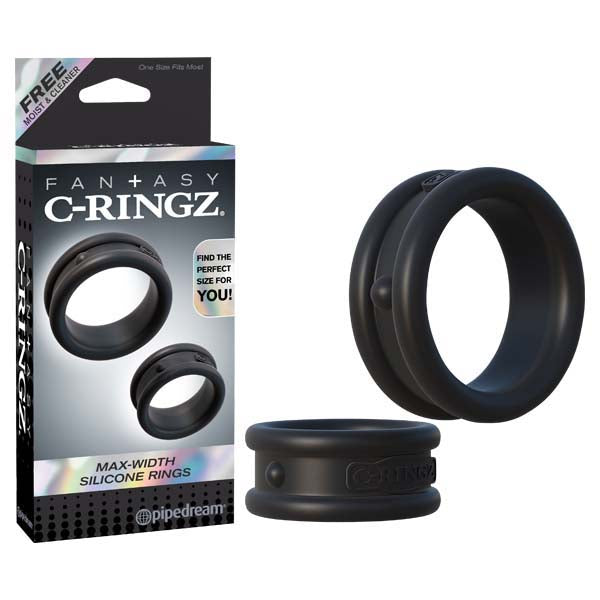 Fantasy C-Ringz Max Width Silicone Cock Rings Set of 2