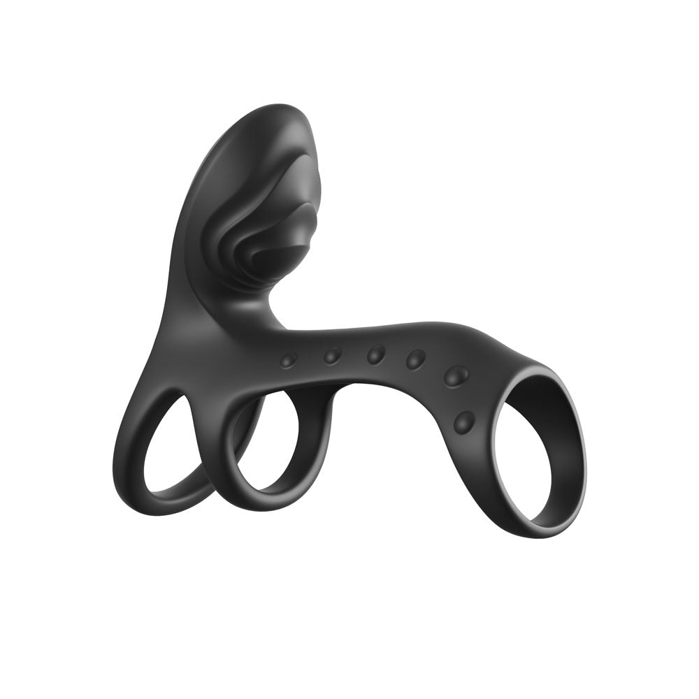 Fantasy C-Ringz Ultimate Couples Cage – USB Rechargeable Triple Motor Vibrating Cock Ring Cage