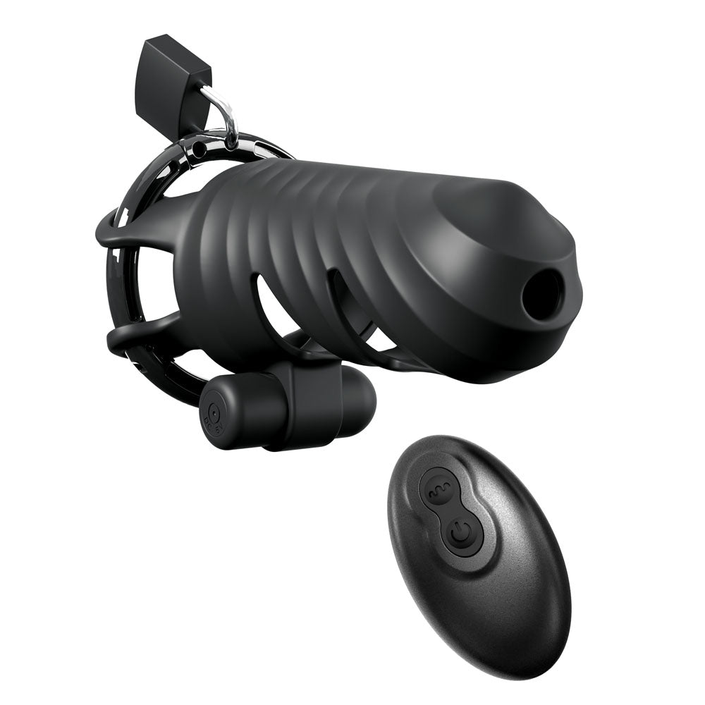 Fantasy C-Ringz (Black) – Remote-Controlled Vibrating Cock Blocker