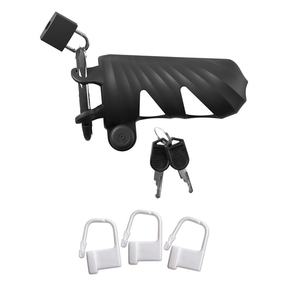 Fantasy C-Ringz (Black) – Remote-Controlled Vibrating Cock Blocker