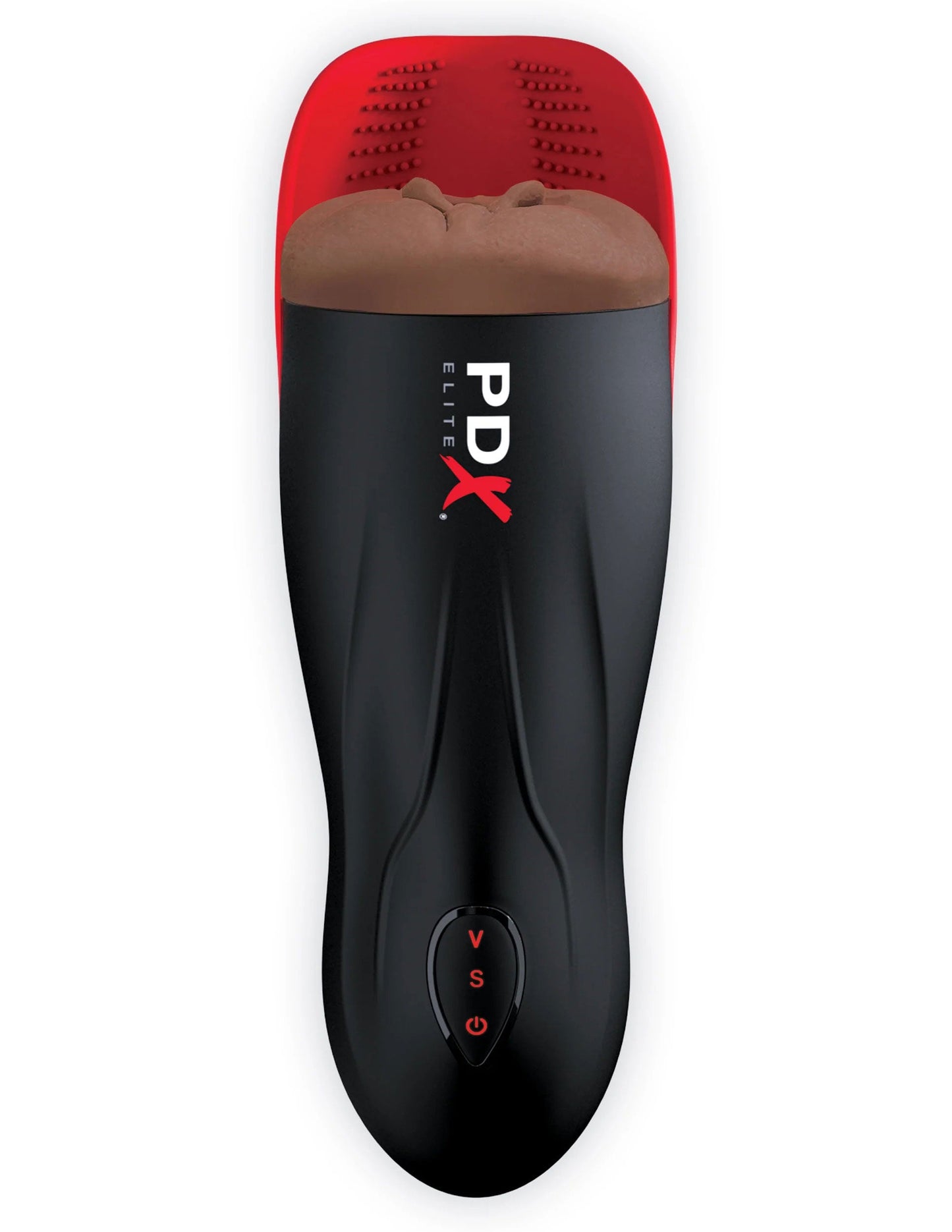 PDX Elite Male Masturbation Stroker With Pulsation Brown
