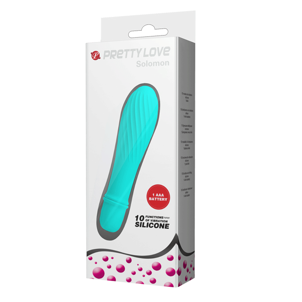 Solomon Mini Vibrator – Silicone Small Vibrator with Swirl Tip