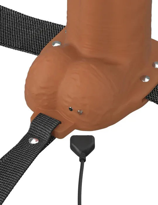 Fantasy X-Tensions Elite (Light) – 6 Inch Vibrating Hollow Silicone Strap-On