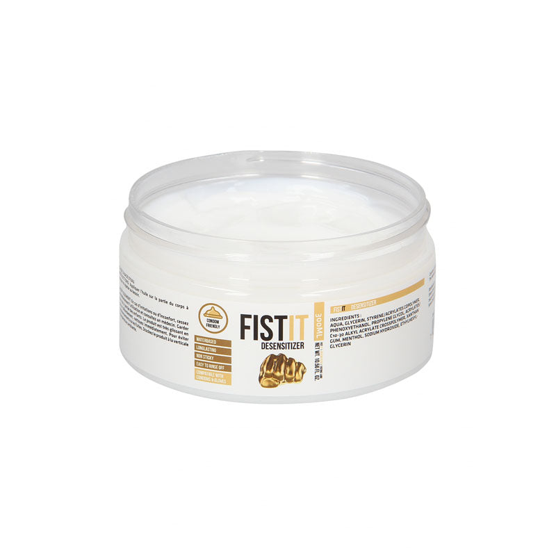 Pharmquests Fist-It Numbing – Water-Based Lubricant 300 ml Tub