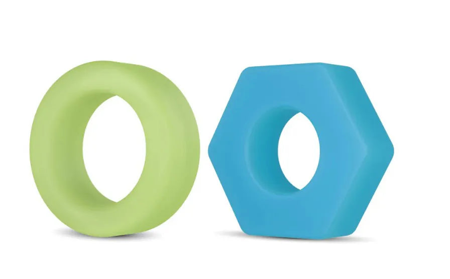 Performance Plus Flash Glow in the Dark – Premium 2-Ring Set Cock Ring
