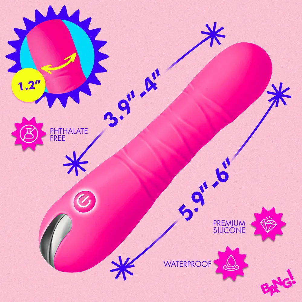 Thrusting Silicone Dildo – Waterproof Vibrating Silicone Dildo