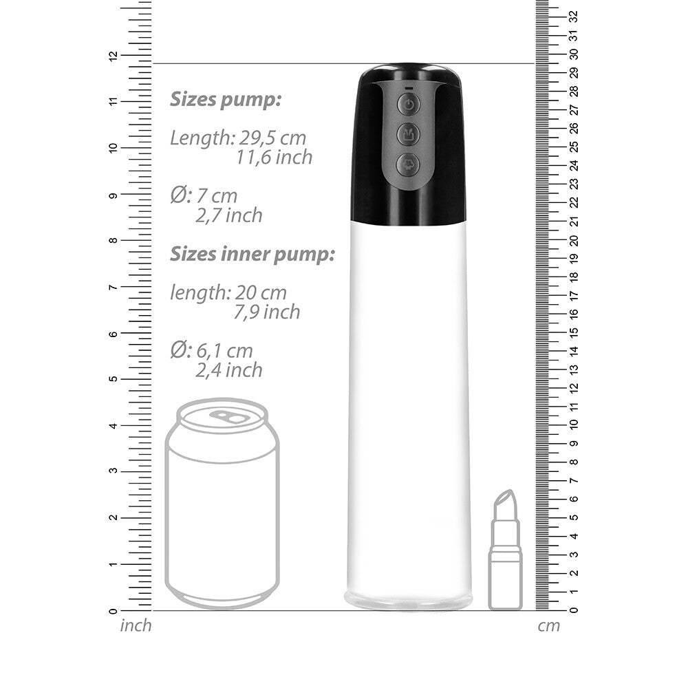 Pumped Automatic Cyber Pump – Masturbation Sleeve Pump with 3 Speeds