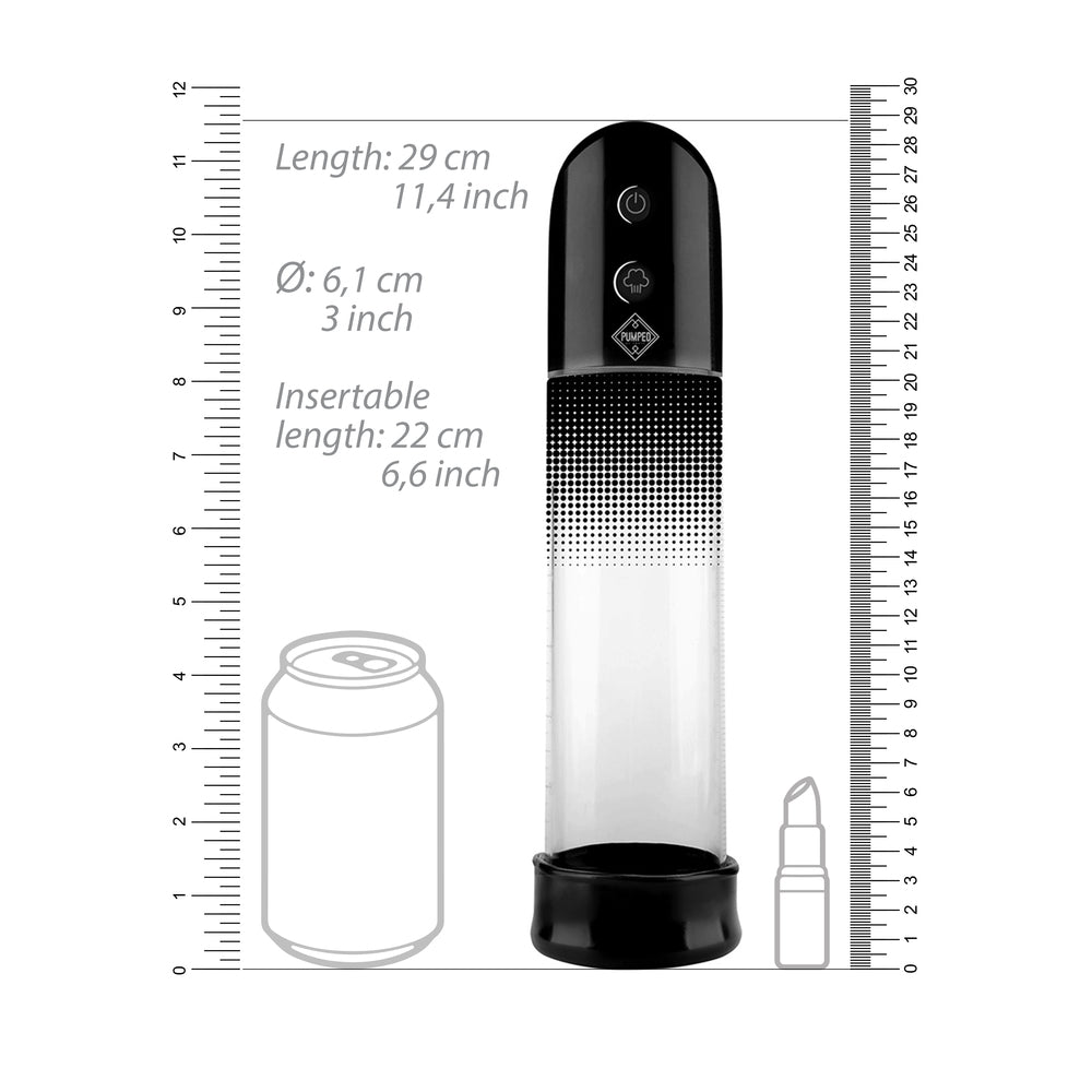 Pumped Automatic Luv – Silicone Sleeve Penis Pump 20cm Length 6cm Diameter