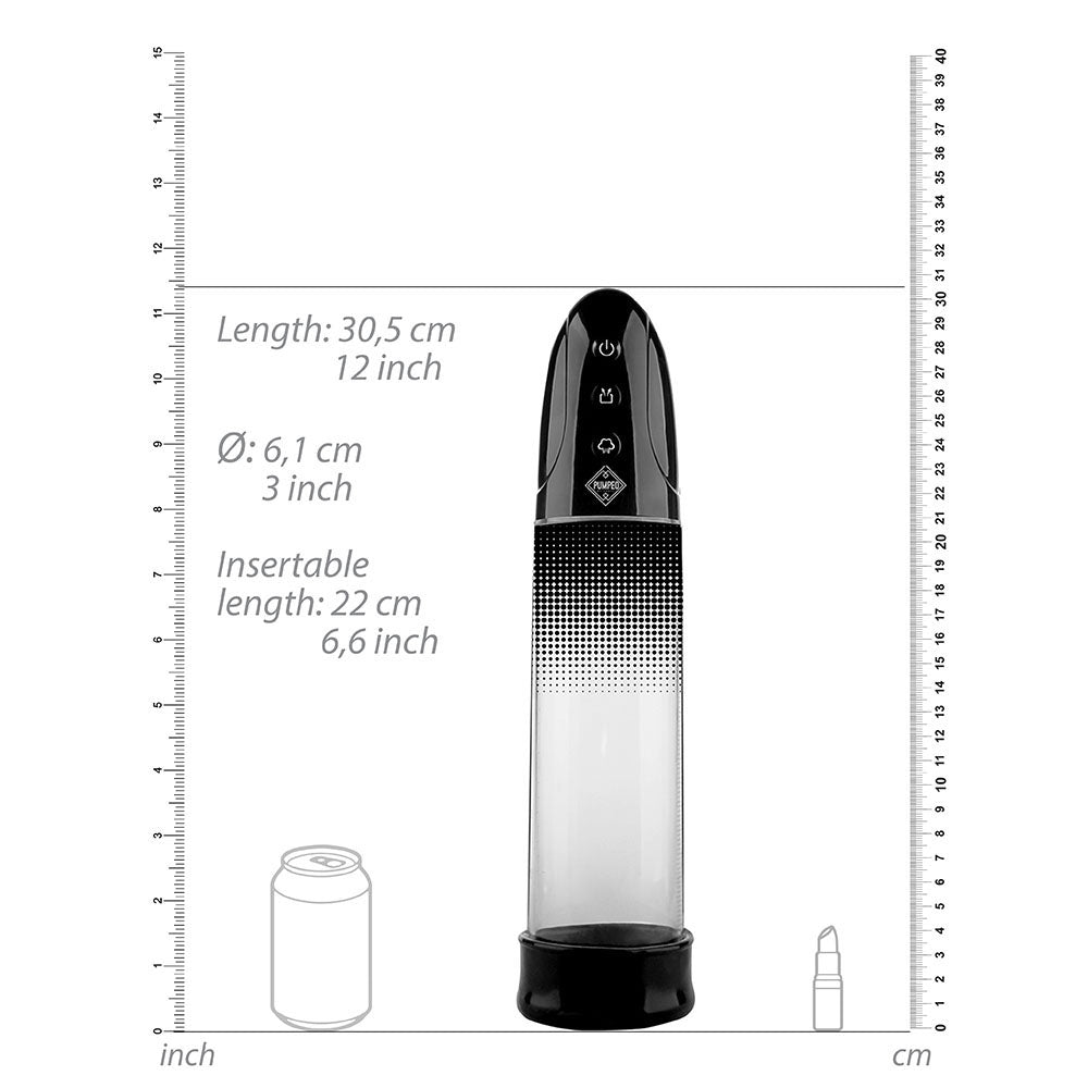 Luv Pump Automatic Rechargeable Silicone Pump – 7.8 Inch Cylinder Pump