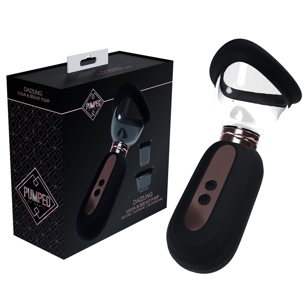 Shots Aroused Dazzling Auto Ladies Pump – USB Rechargeable Breast and Vulva Pump
