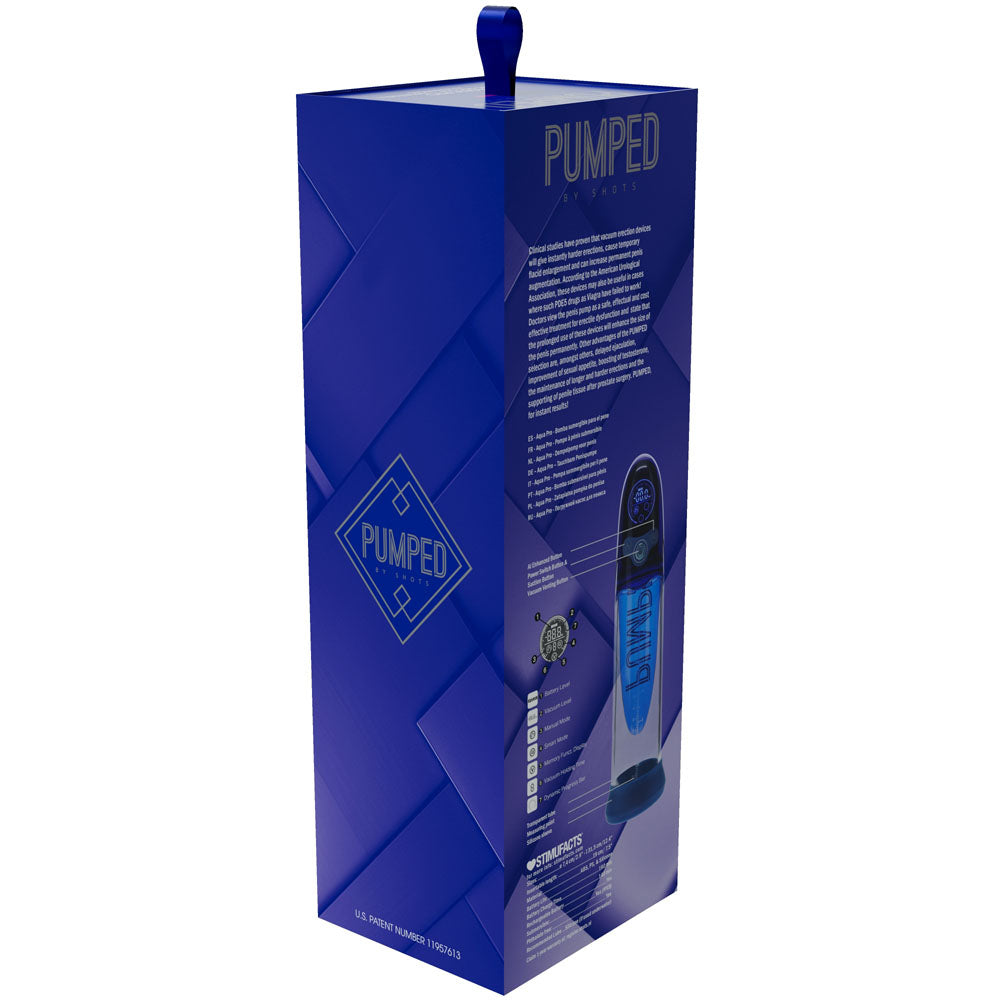 Pumped Aqua Pro Auto Penis Pump AI Tech - 20cm
