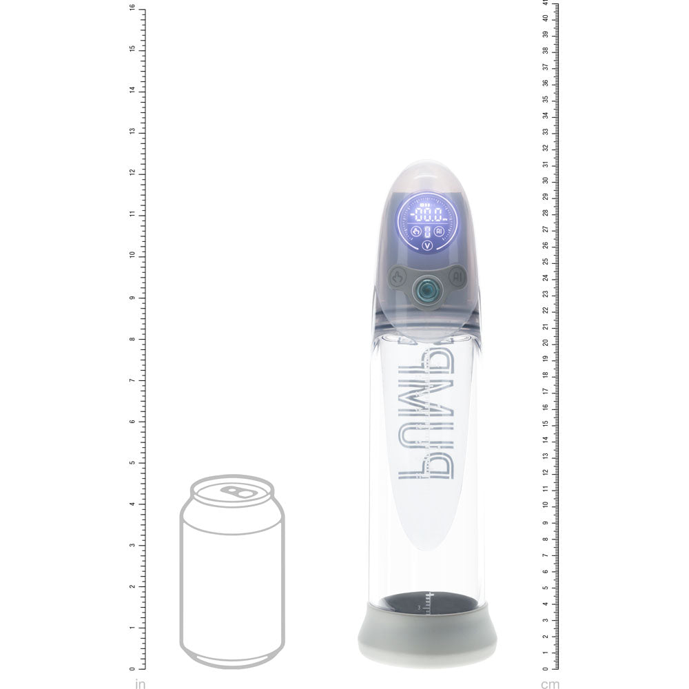 Pumped Aqua Pro Auto Penis Pump Grey Clear - 20cm Insertable