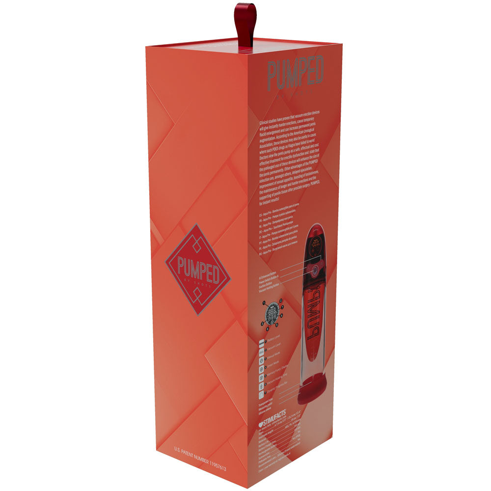 Pumped Aqua Pro Auto Penis Pump Submersible - 20cm Insertable