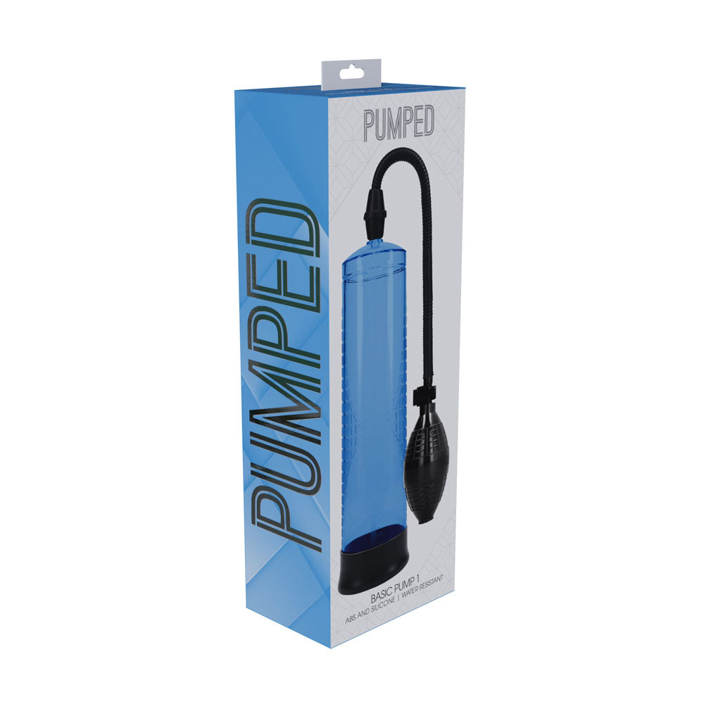 Pumped Basic Pump 1 Blue Penis Pump - 20cm x 6cm