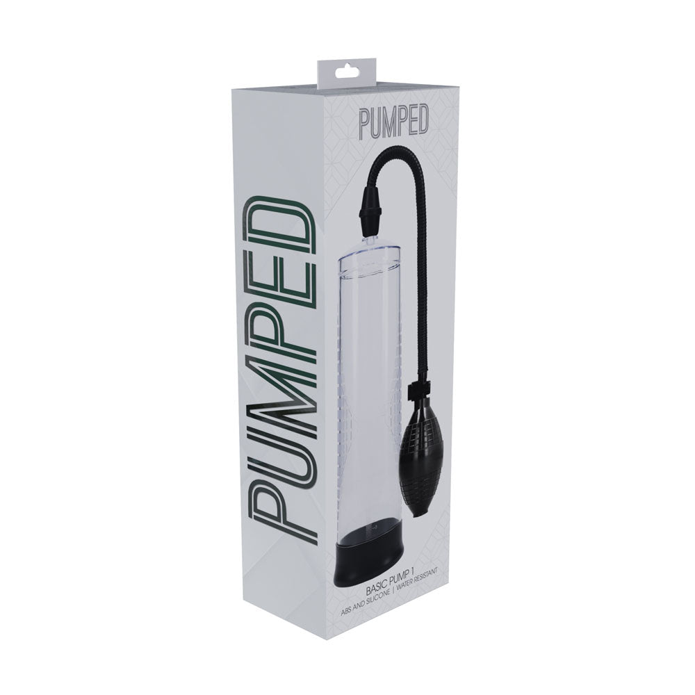 Pumped Basic Pump 1 Transparent Clear Penis Pump - 20cm x 6cm