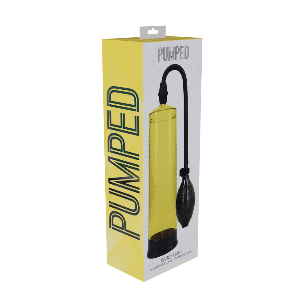 Pumped Basic Pump 1 Yellow Penis Pump - 20cm x 6cm