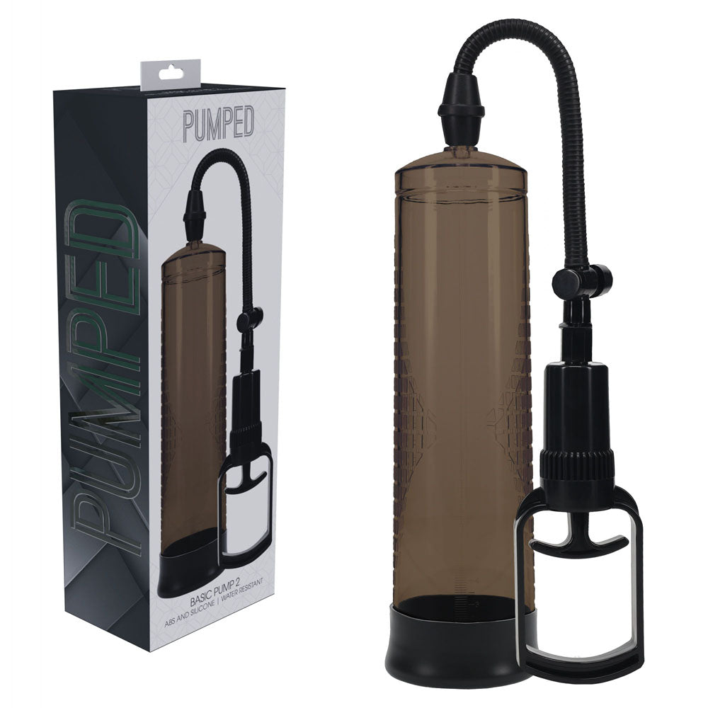 Pumped Basic Pump 2 Black Penis Pump - 20cm x 6cm
