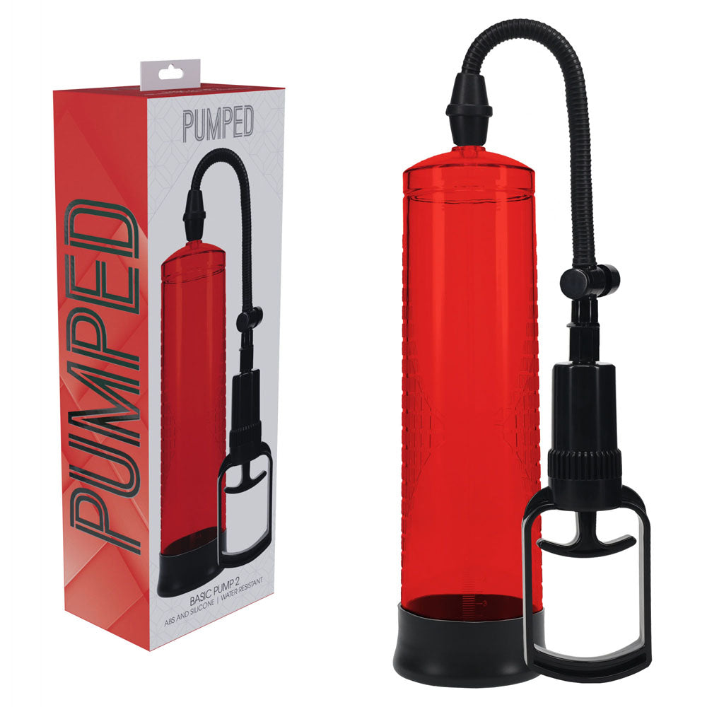 Pumped Basic Penis Pump 2 Red - 20cm x 6cm