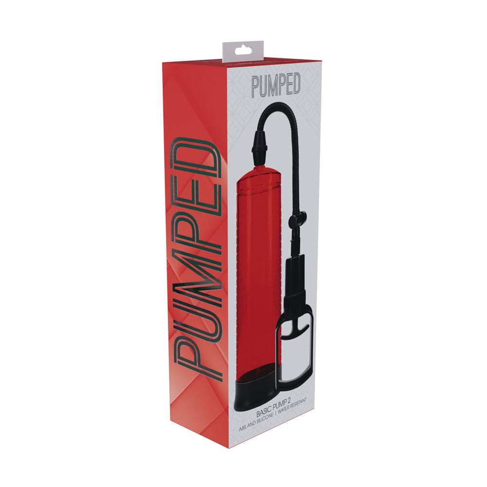 Pumped Basic Penis Pump 2 Red - 20cm x 6cm