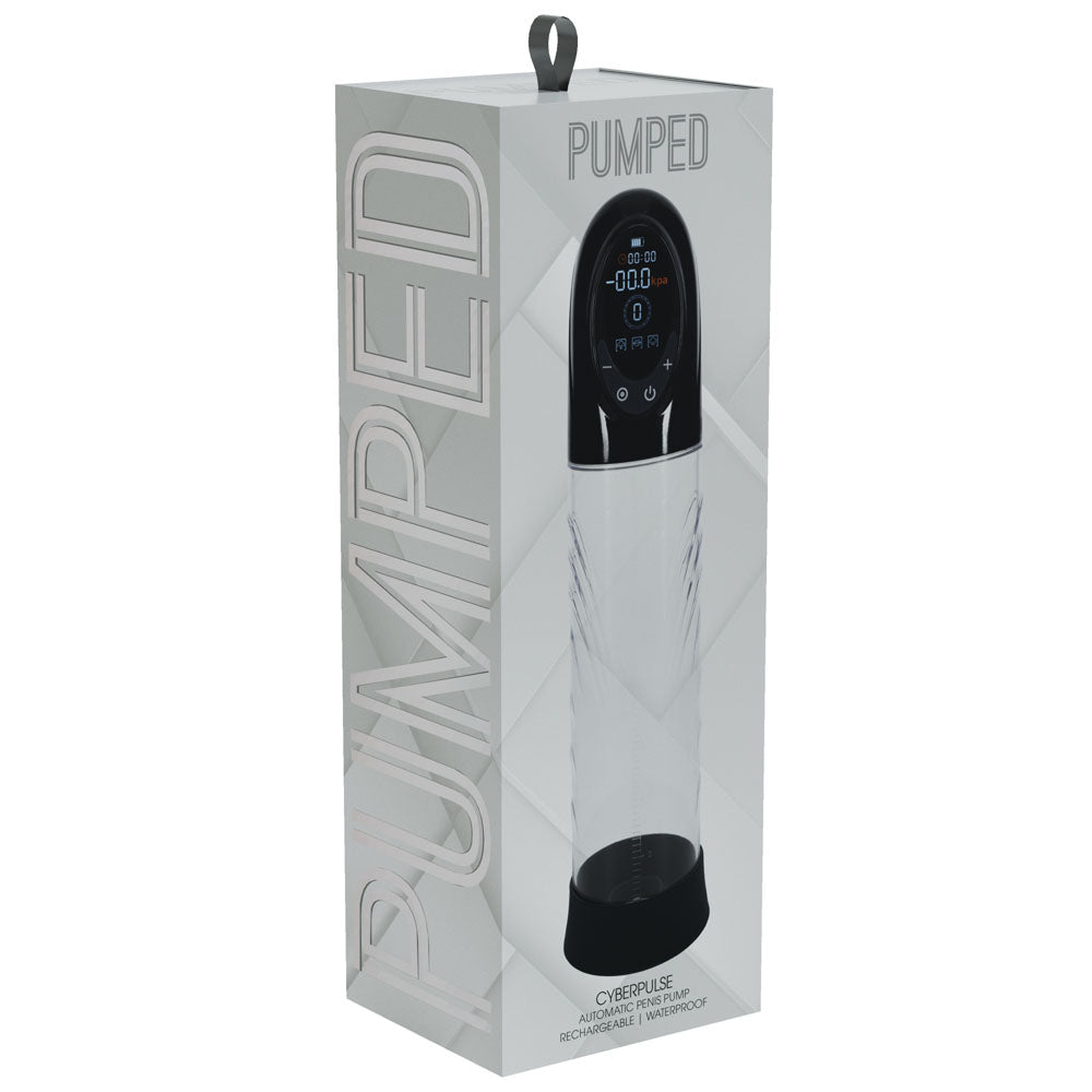 Pumped Cyberpulse Automatic Penis Pump Clear - 21cm insertable