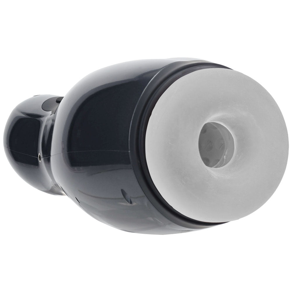 Pumped Virtuo (Gunmetal Grey/Clear) – USB Rechargeable Sucking Vibrating Masturbator
