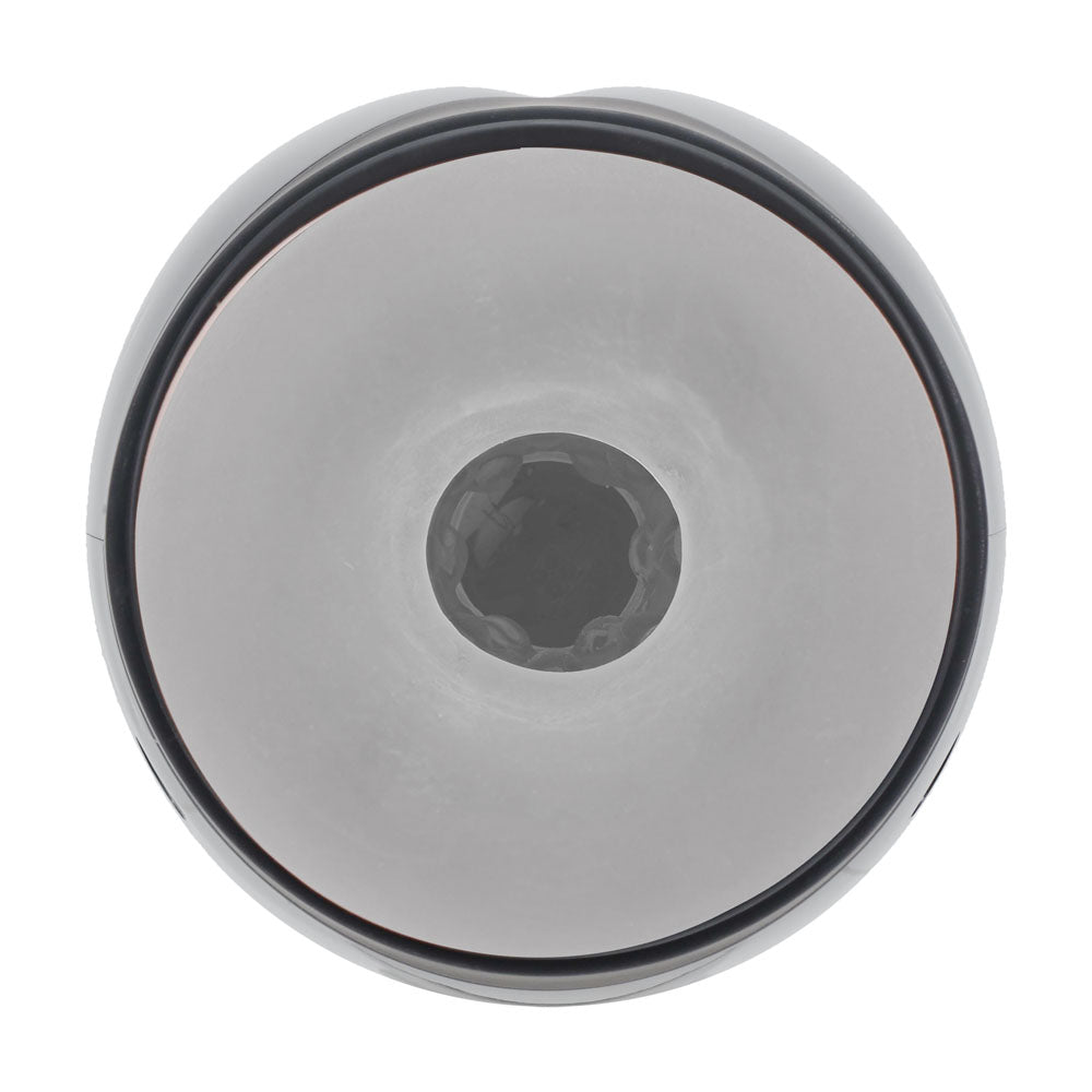 Pumped Virtuo (Gunmetal Grey/Clear) – USB Rechargeable Sucking Vibrating Masturbator