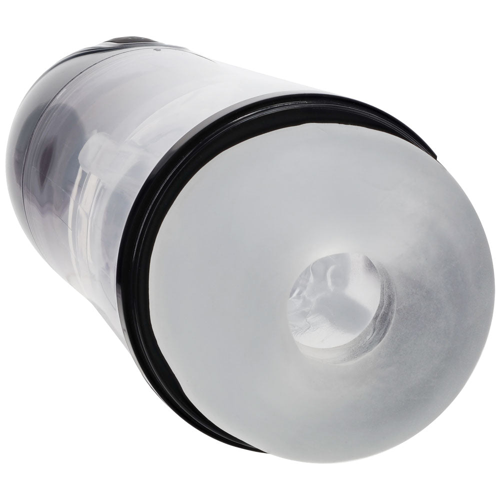 PUMPED SonicPull (Gunmetal Grey/Clear) – USB Rechargeable Sucking Vibrator Masturbator