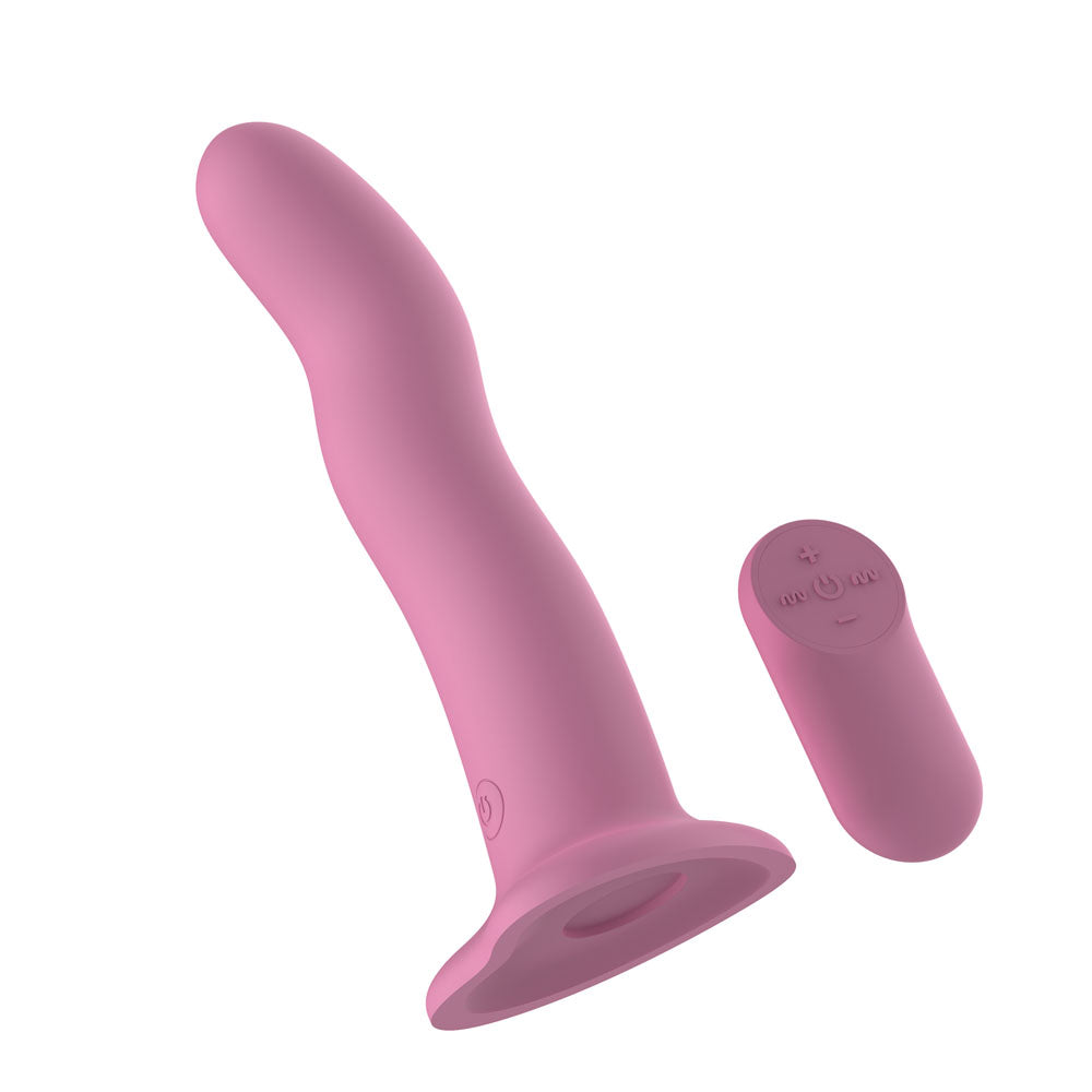 Passion Play Vibrating Dildo – USB Rechargeable Wireless Remote Vibrator 18.2 cm
