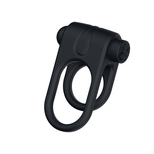 Passion Play Silicone Vibrating Dual Cockring – USB Rechargeable Cockring