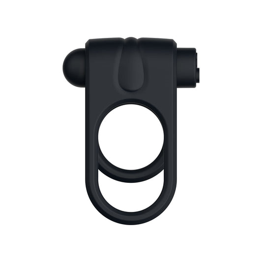 Passion Play Silicone Vibrating Dual Cockring – USB Rechargeable Cockring