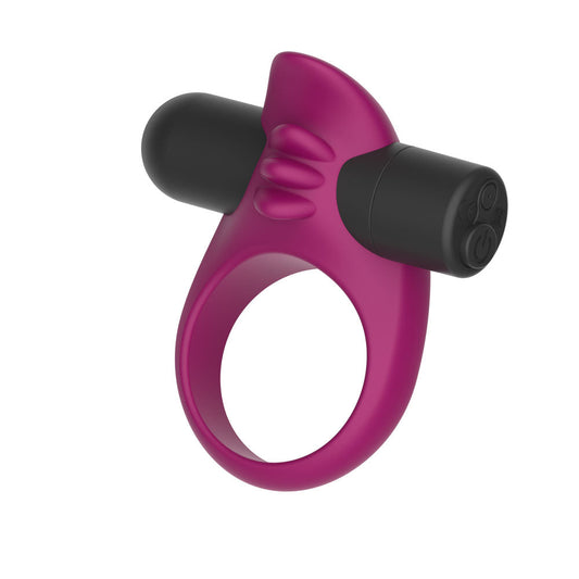 Passion Play Silicone Vibrating Cockring – USB Rechargeable Vibrating Penis Ring