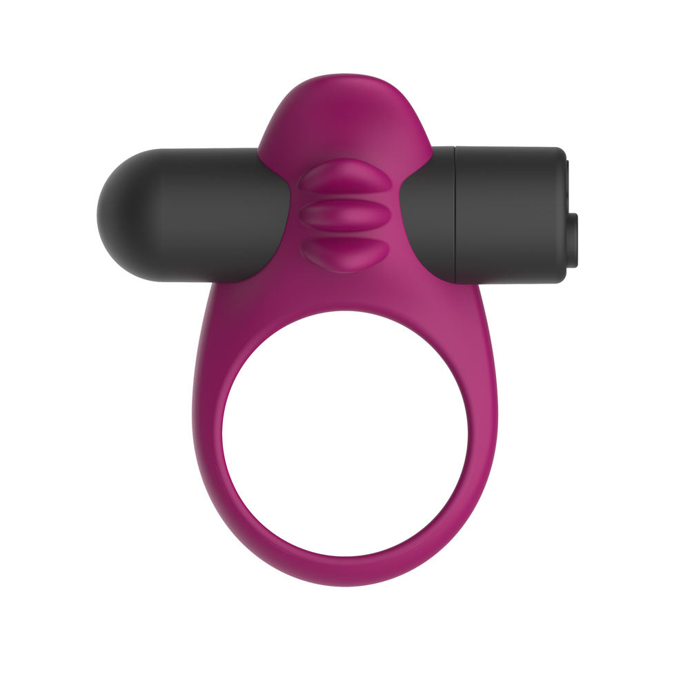 Passion Play Silicone Vibrating Cockring – USB Rechargeable Vibrating Penis Ring