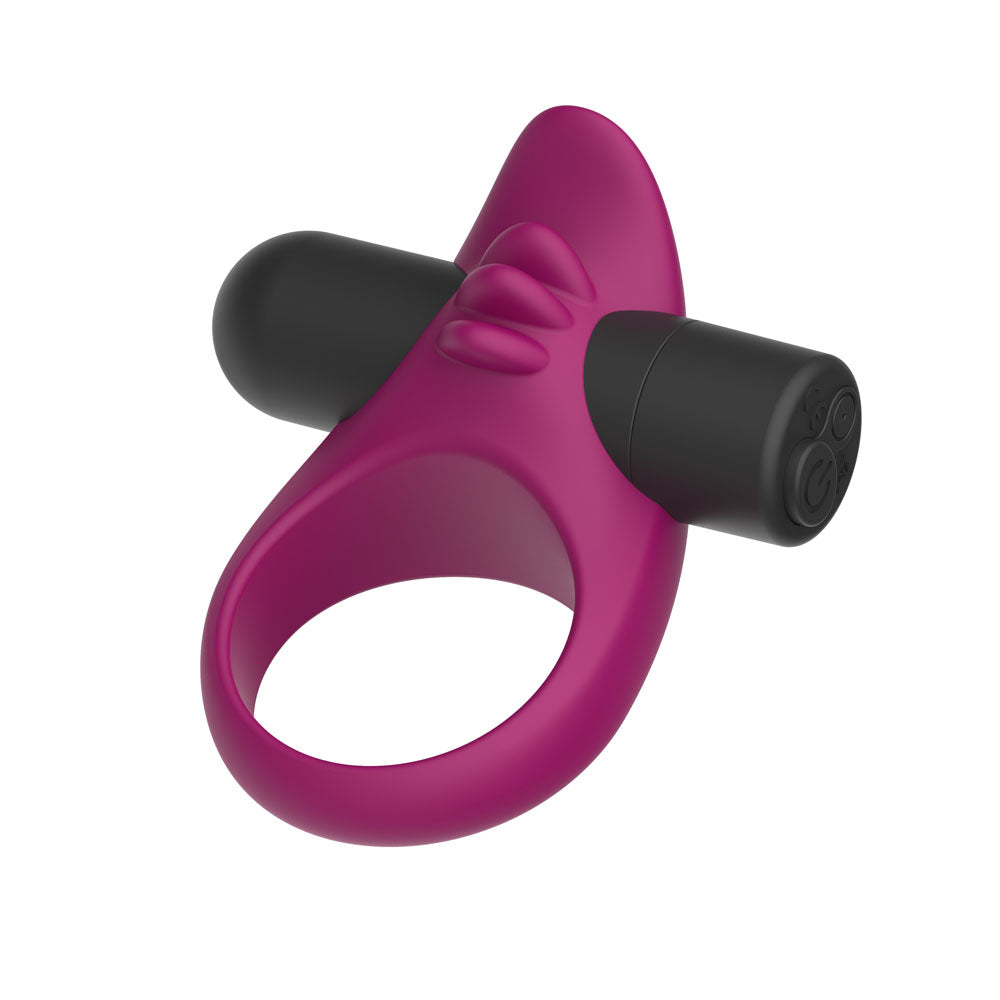 Passion Play Silicone Vibrating Cockring – USB Rechargeable Vibrating Penis Ring