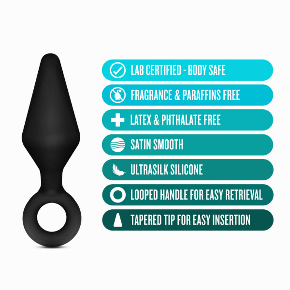Anal Adventures Platinum Silicone Loop Anal Plug Kit