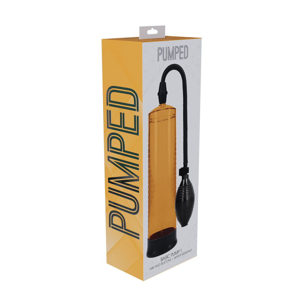 Pumped Basic Pump 1 (Orange) – 20cm x 6cm Penis Pump