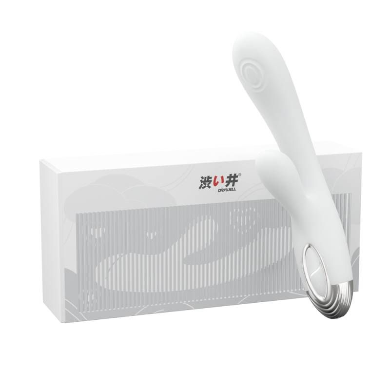 Pada Rabbit and G-Spot Pulsing Vibrator White 21.6cm