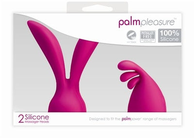 Palm Power Accessory Palm Pleasure 2 Silicone Head Attachments Pink
