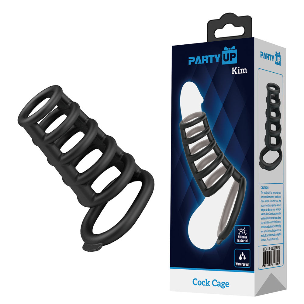 Party Up Kim Cock Cage Cock Ring Extender for Intense Pleasure