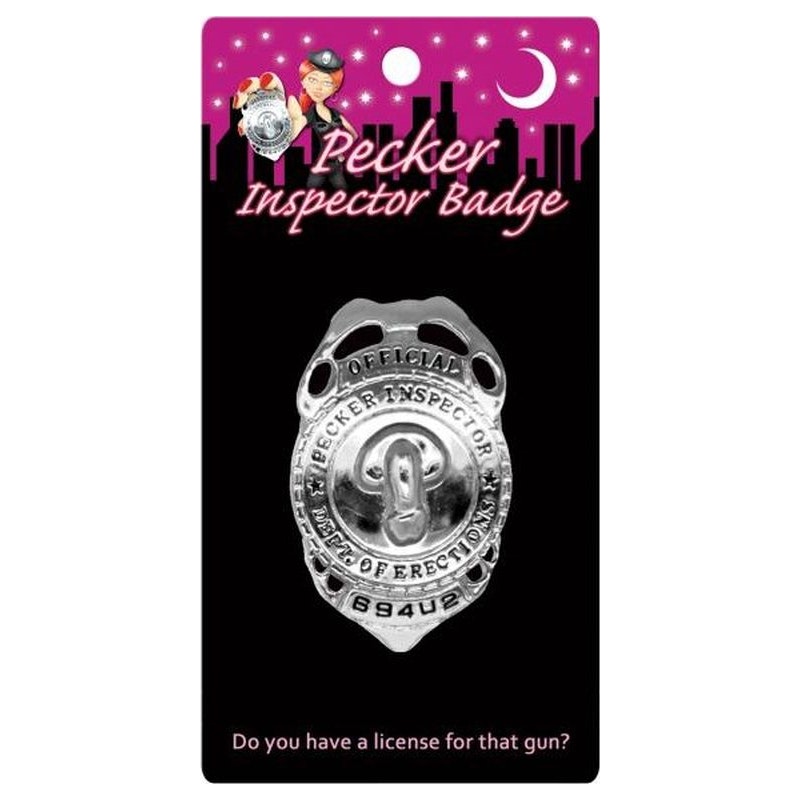 Pecker Inspector Badge – Novelty Party Accessory