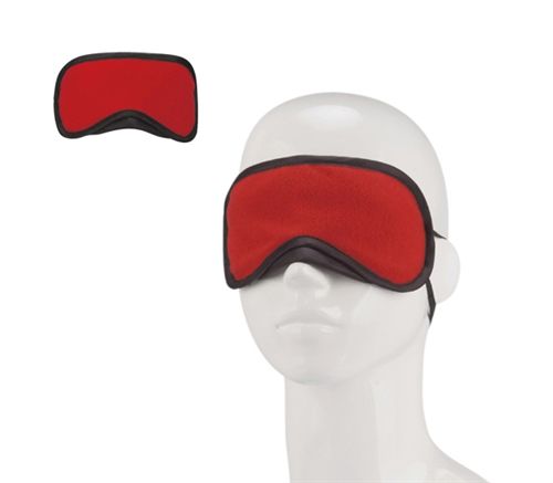 Peek-a-Boo Love Mask Black Velvet Soft Sensation