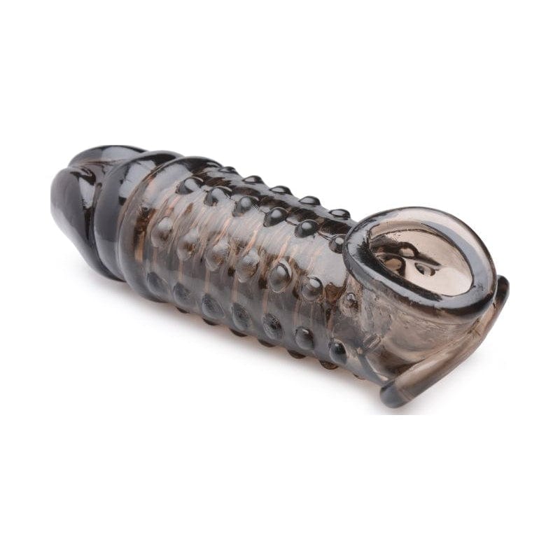 Penis Enhancer Sleeve 1.5in Smoke for Extra Length and Girth