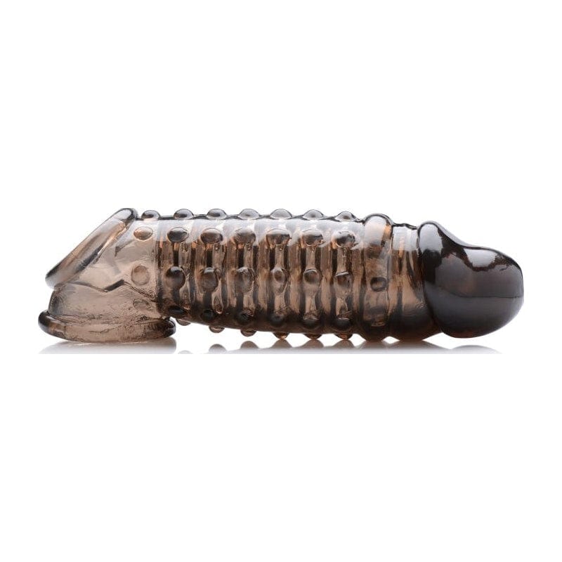 Penis Enhancer Sleeve 1.5in Smoke for Extra Length and Girth
