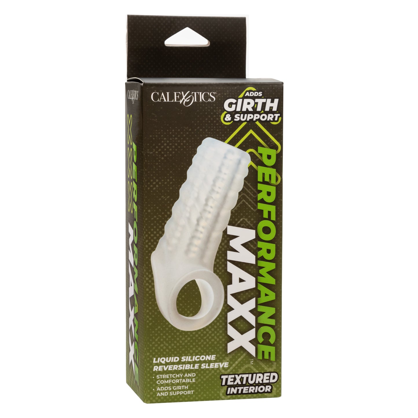 Performance Maxx Liquid Silicone Reversible Sleeve Textured Interior White